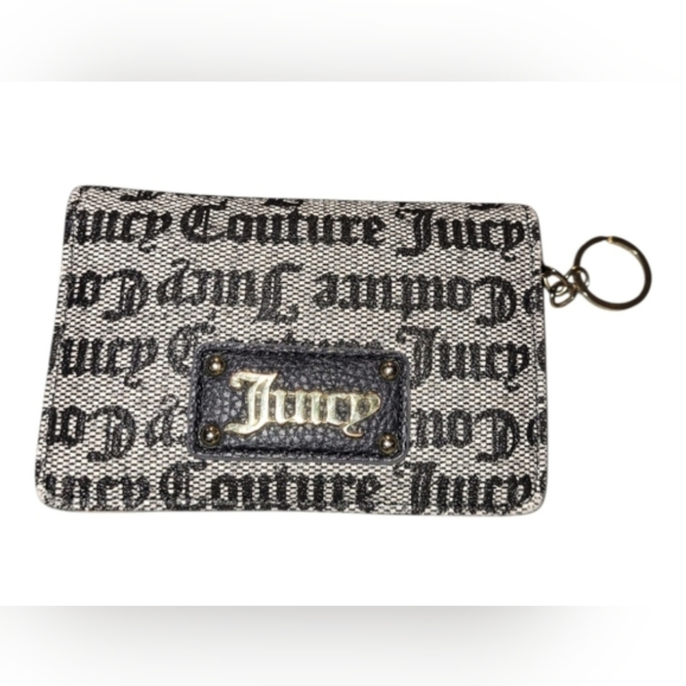 Juicy Couture Small Wallet Credit Card Holder With Key Ring